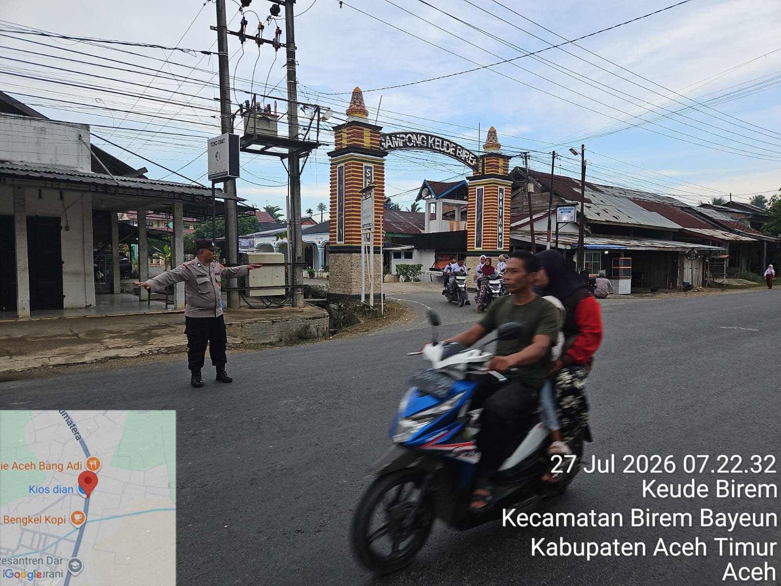 Polsek Birem Bayeun Gelar Protap 01 untuk Ciptakan Kamseltibcar Lantas di Pagi Hari