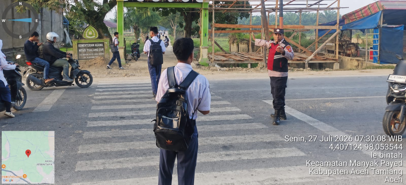 Polsek Manyak Payed Laksanakan Protap 01, Wujudkan Pelayanan Prima di Kawasan Sekolah