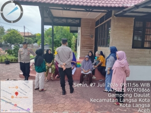 Patroli Polsek Langsa Intensif Cegah Premanisme dan Jaga Kondusivitas Wilayah