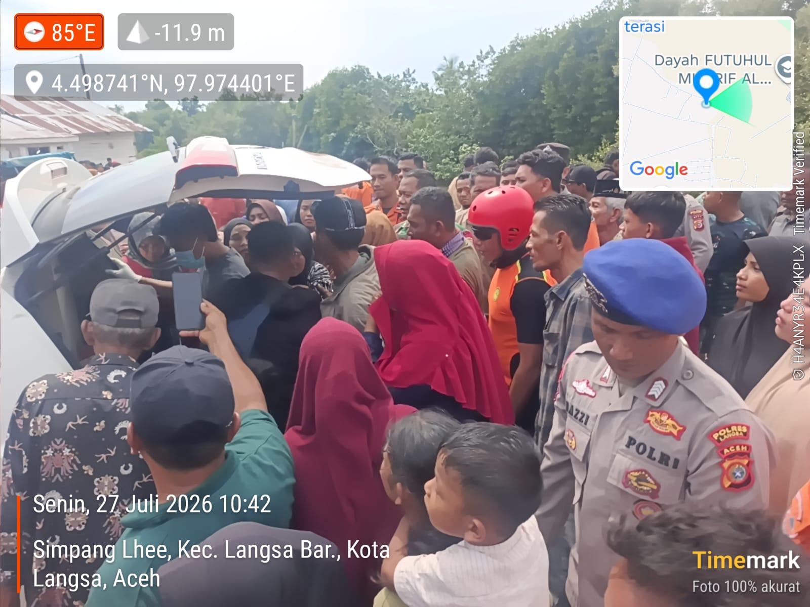 Nelayan yang Dilaporkan Hilang di Perairan Langsa Barat Ditemukan Meninggal Duni