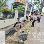 Polsek Langsa Tingkatkan Kebersihan Mako Melalui Kegiatan Korve Bersama