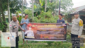Polsek Langsa Timur Tingkatkan Patroli Karhutla untuk Antisipasi Kebakaran Hutan dan Lahan