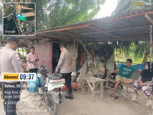 Polsek Langsa Barat Tingkatkan Patroli Harkamtibmas untuk Jaga Keamanan Lingkungan Masyarakat