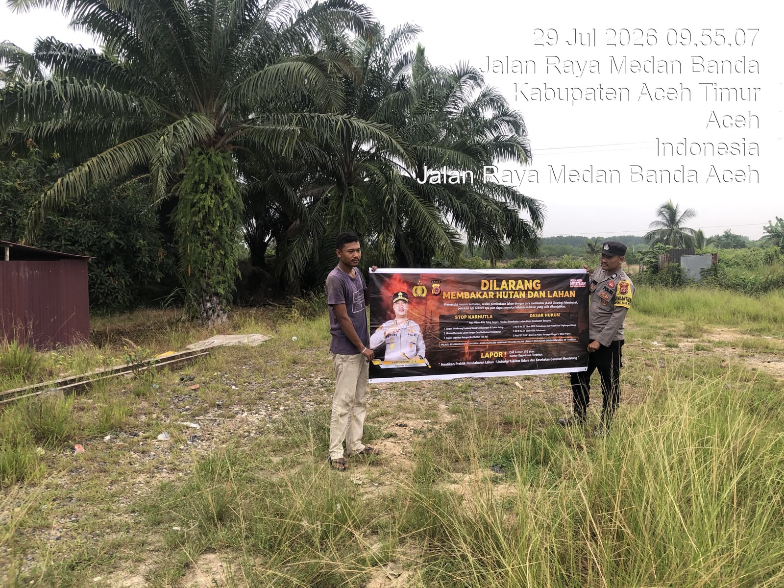 Polsek Rantau Selamat Perkuat Patroli Karhutla untuk Antisipasi Kebakaran Hutan dan Lahan
