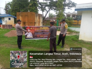 Polsek Langsa Timur Intensifkan Patroli Karhutla untuk Cegah Kebakaran Hutan dan Lahan