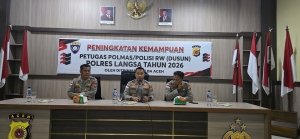 Ditbinmas Polda Aceh Tingkatkan Kapasitas Petugas Polmas dan Polisi RW di Polres Langsa