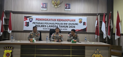Ditbinmas Polda Aceh Tingkatkan Kapasitas Petugas Polmas dan Polisi RW di Polres Langsa