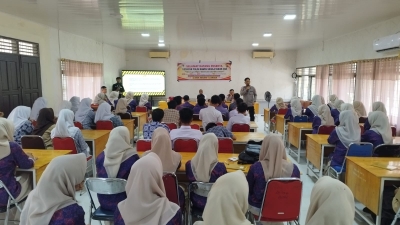 Ditbinmas Polda Aceh Gelar Polisi Saweu Sikula di SMKN 1 Langsa, Perkuat Edukasi Kamtibmas bagi Pelajar