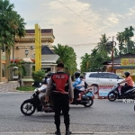Sat Samapta Polres Langsa Optimalkan Strong Point Pagi untuk Dukung Kamseltibcarlantas