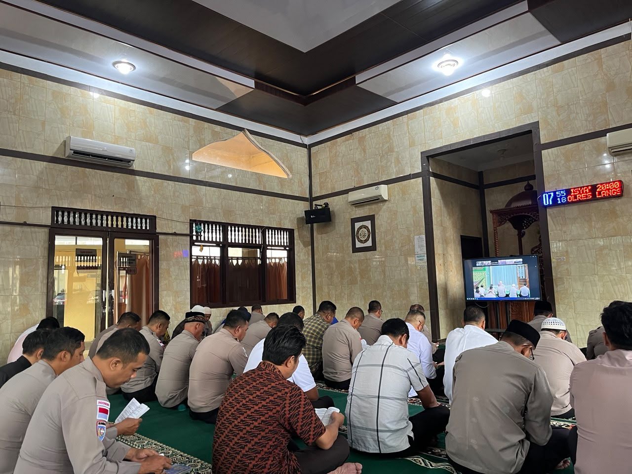 Polres Langsa Ikuti Binrohtal Polda Aceh Secara Virtual untuk Perkuat Integritas Personel