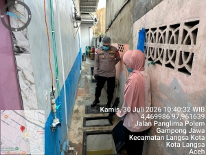 Polsek Langsa Pastikan Standar Dapur MBG Terjaga Melalui Sambang dan Pengawasan SPPG