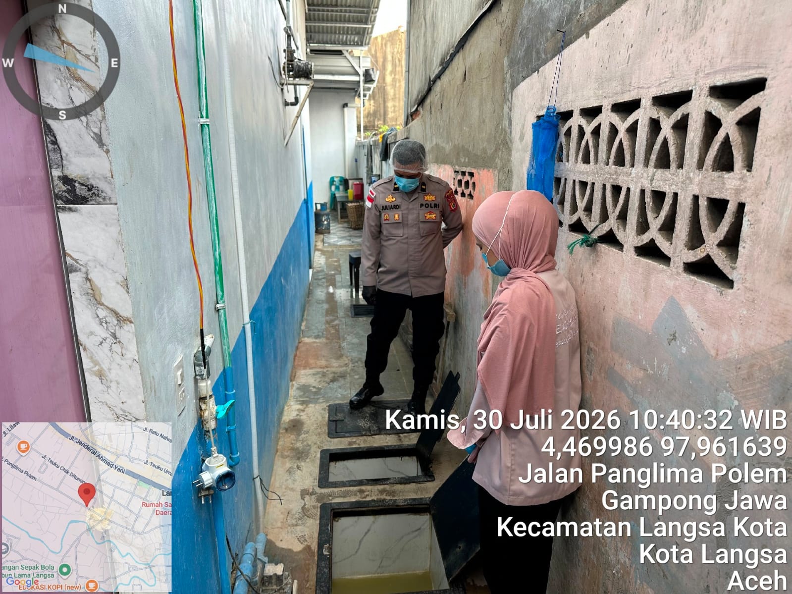 Polsek Langsa Pastikan Standar Dapur MBG Terjaga Melalui Sambang dan Pengawasan SPPG