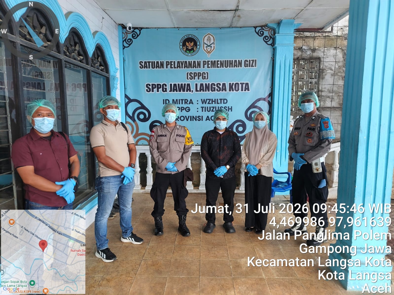Polsek Langsa Perkuat Pengawasan Dapur MBG untuk Menjamin Keamanan dan Kualitas Pangan