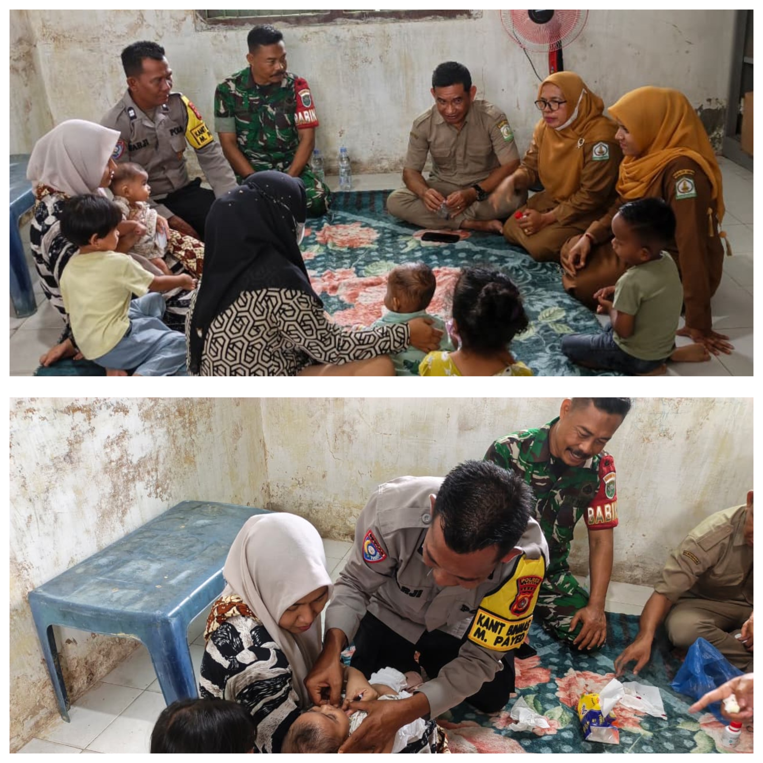 Polsek Manyak Payed Hadiri Posyandu, Dukung Pemenuhan Kesehatan Anak