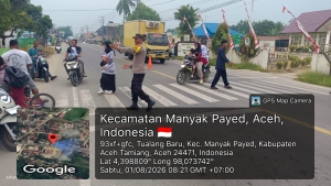 Polsek Manyak Payed Laksanakan Protap Pagi Untuk Tingkatkan Keselamatan Pelajar dan Pelayanan Publik
