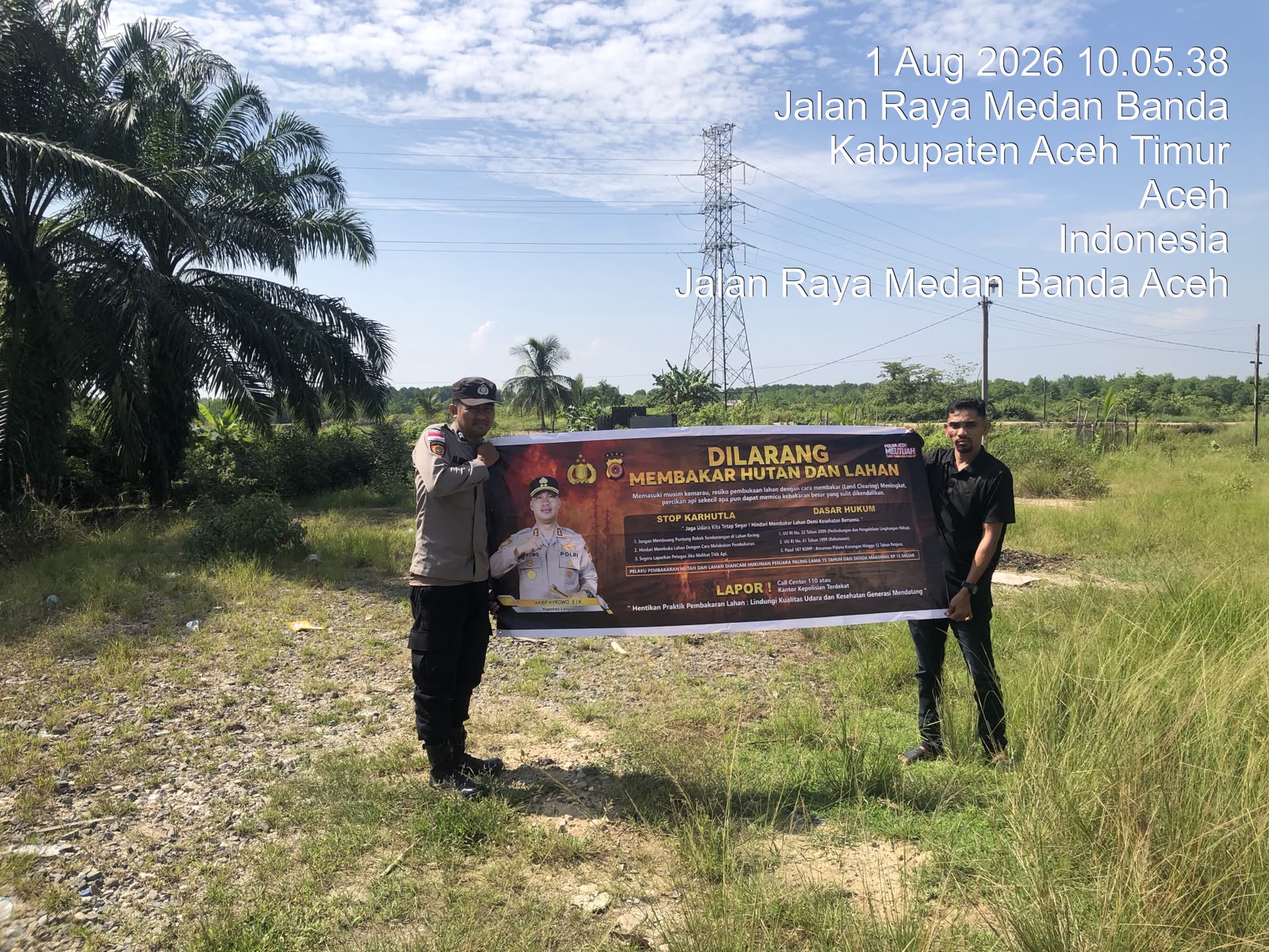 Polsek Rantau Selamat Intensifkan Patroli Karhutla untuk Cegah Kebakaran Hutan dan Lahan