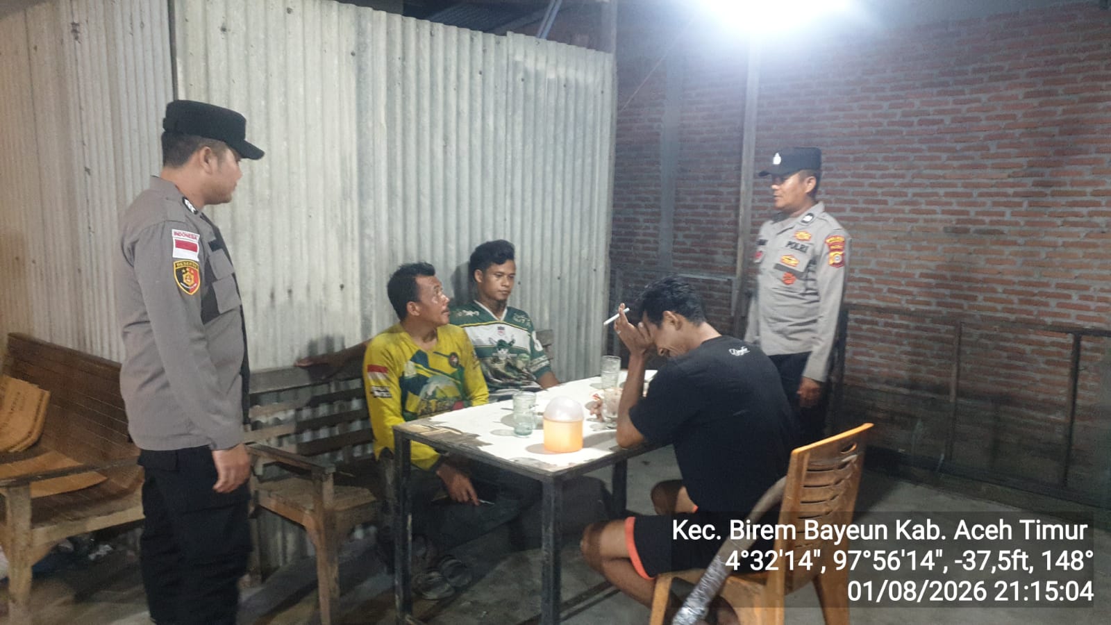 Polsek Birem Bayeun Perkuat Patroli Malam untuk Cegah Gangguan Kamtibmas