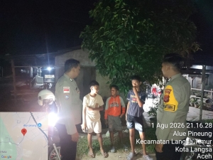 Polsek Langsa Timur Tingkatkan Patroli Dialogis Malam untuk Ciptakan Kamtibmas Kondusif