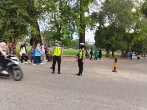 Satlantas Polres Langsa Amankan Car Free Day, Arus Lalu Lintas Tetap Lancar