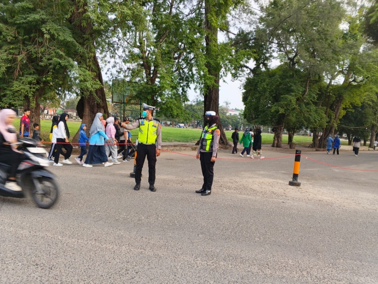 Satlantas Polres Langsa Amankan Car Free Day, Arus Lalu Lintas Tetap Lancar