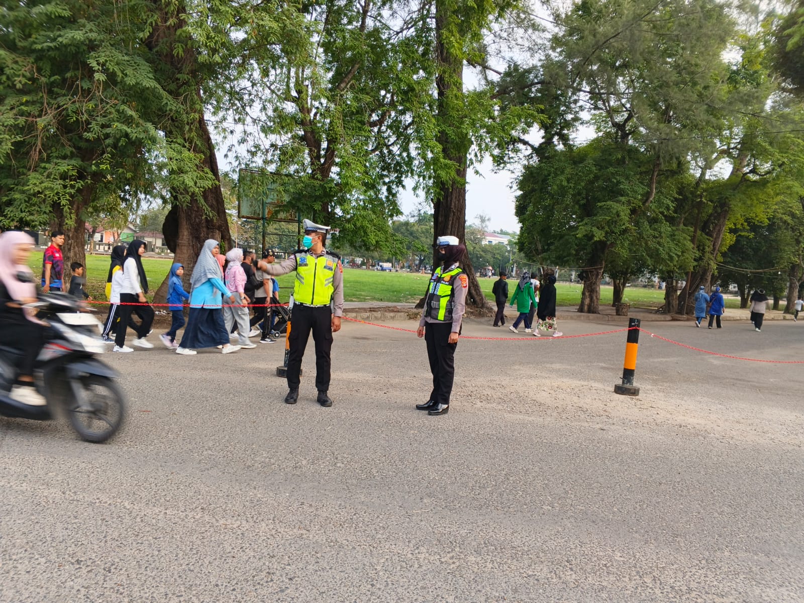 Satlantas Polres Langsa Amankan Car Free Day, Arus Lalu Lintas Tetap Lancar