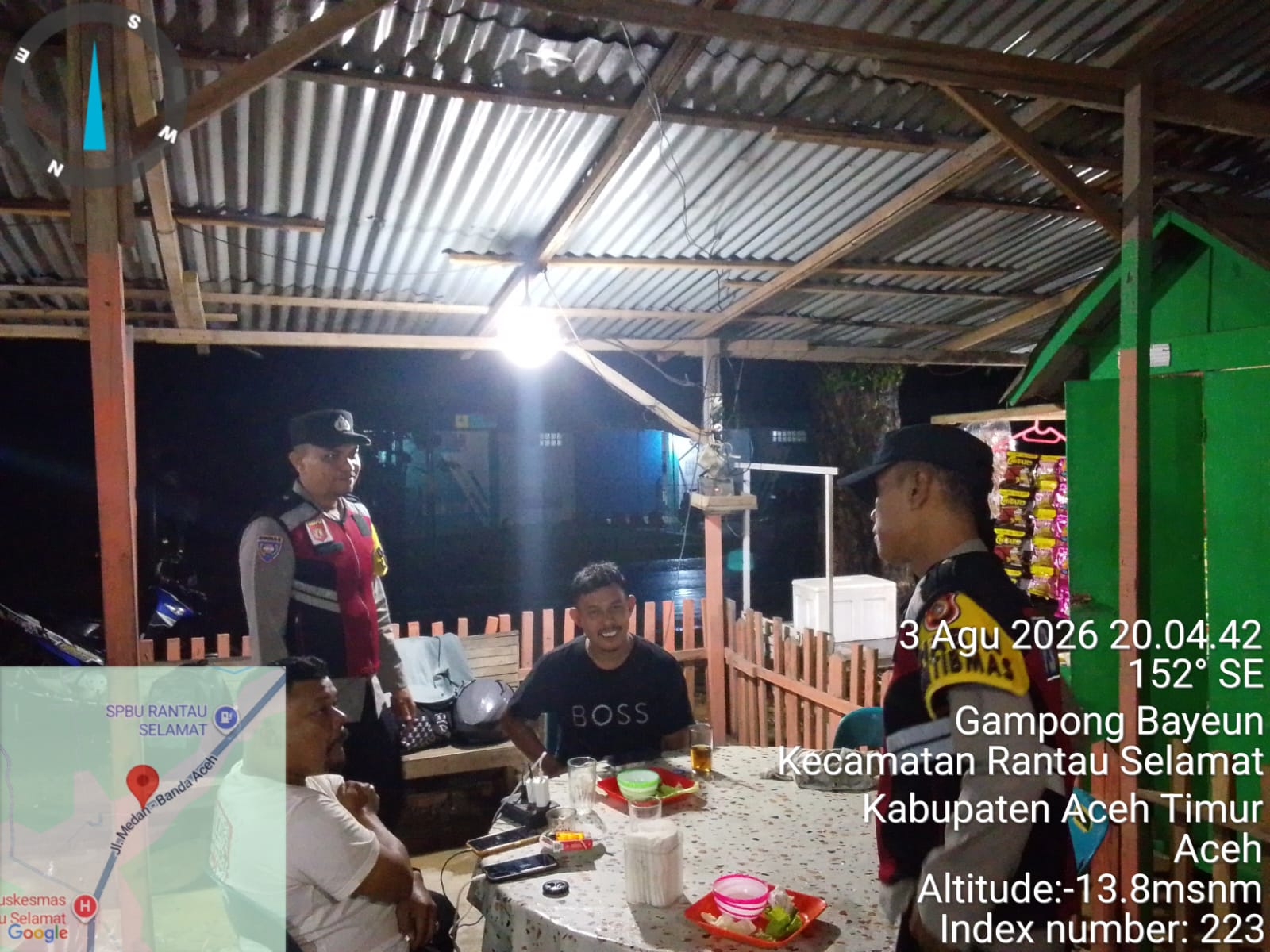 Patroli Dialogis Polsek Rantau Selamat Perkuat Keamanan Malam dan Cegah Gangguan Kamtibmas