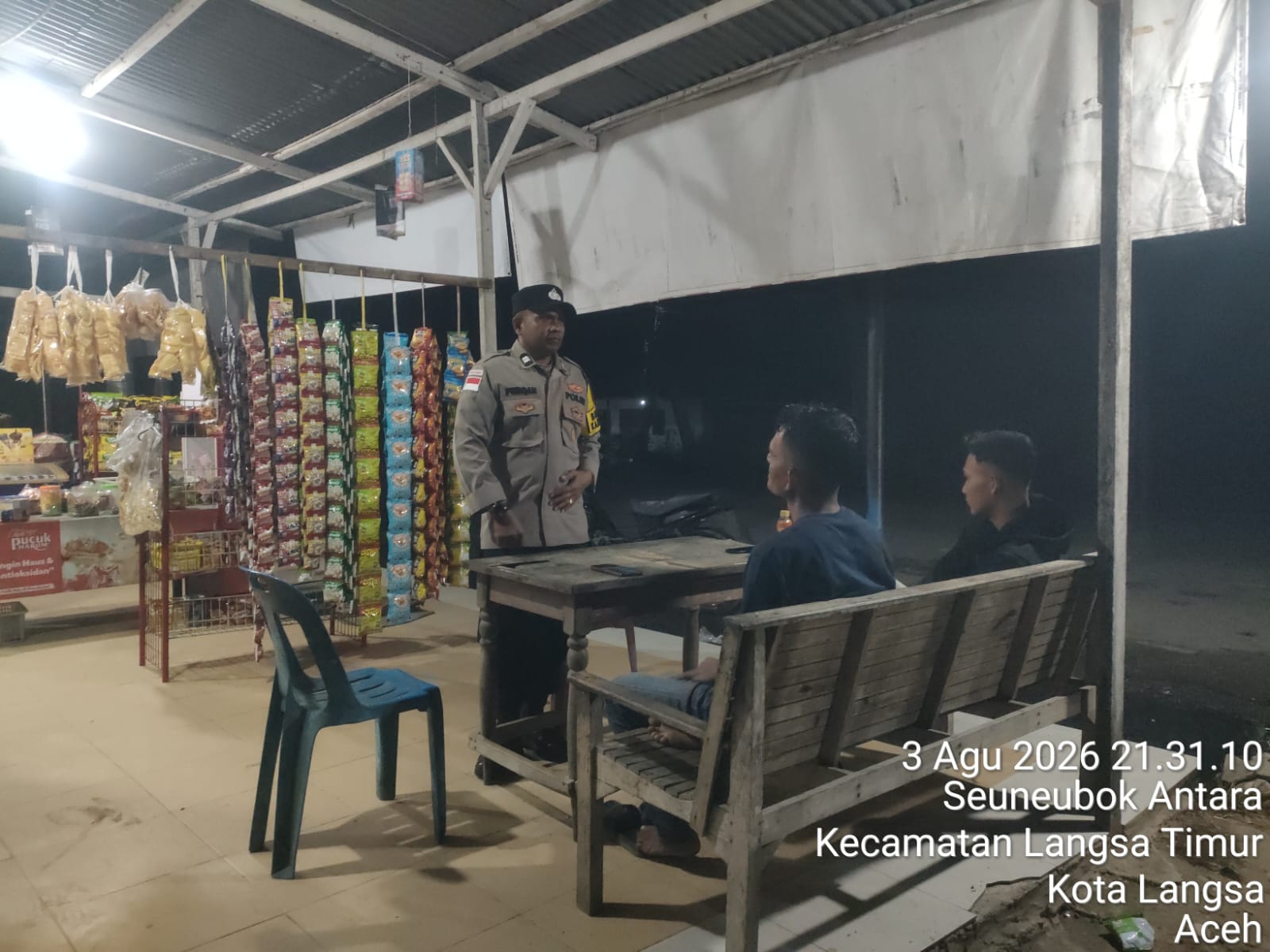 Patroli Dialogis Polsek Langsa Timur Perkuat Kehadiran Polri untuk Menjaga Keamanan Masyarakat