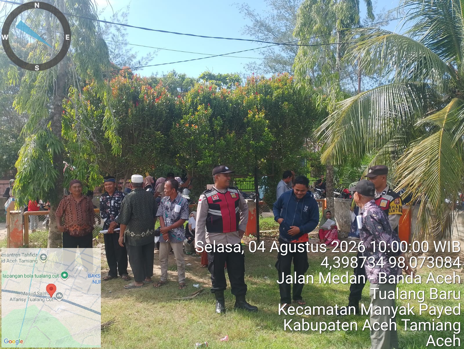Patroli Siang Polsek Manyak Payed Perkuat Pengamanan Aktivitas Masyarakat di Kawasan Strategis