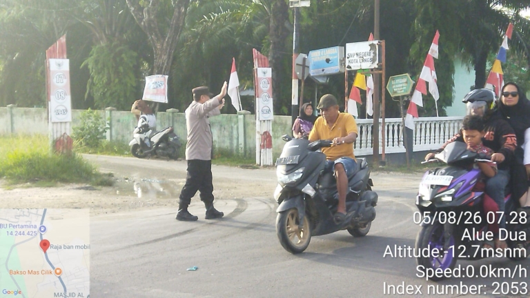 Polsek Langsa Barat Optimalkan Protap 01 untuk Wujudkan Ketertiban Lalu Lintas di Pagi Hari