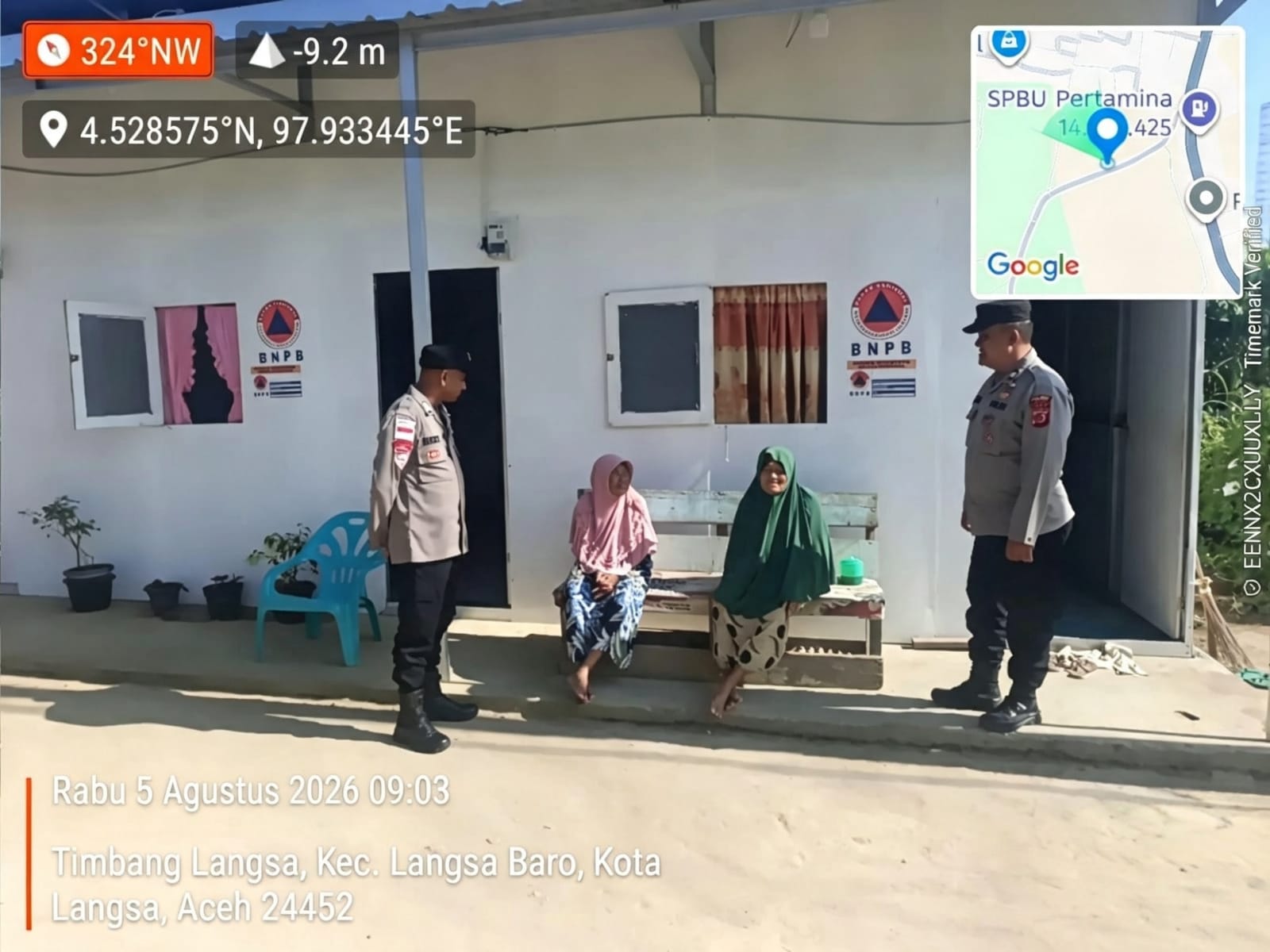 Patroli Harkamtibmas Polsek Langsa Barat Tingkatkan Keamanan di Kawasan Permukiman