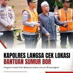 Kapolres Langsa Tinjau Bantuan Sumur Bor, Program Sosial Polri Jangkau 40 Titik di Wilayah Hukum Polres Langsa