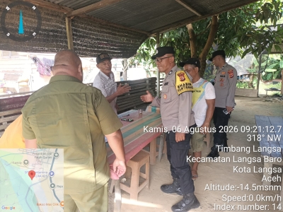 Polsek Langsa Barat Intensifkan Patroli Harkamtibmas di Permukiman dan Kawasan Aktivitas Warga