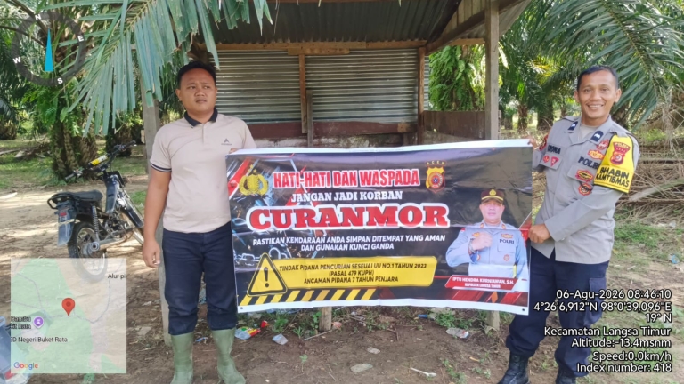 Polsek Langsa Timur Perkuat Patroli Dialogis untuk Ciptakan Situasi Kamtibmas Kondusif