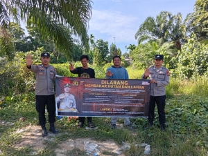 Polsek Birem Bayeun Gencarkan Sosialisasi Pencegahan Karhutla kepada Masyarakat