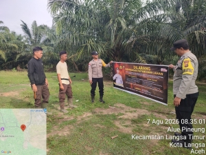 Polsek Langsa Timur Intensifkan Patroli Karhutla Guna Antisipasi Kebakaran Hutan dan Lahan