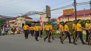 Olahraga Rutin Personel Polres Langsa Perkuat Kebugaran dan Soliditas Internal