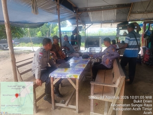 Polsek Sungai Raya Perkuat Patroli Harkamtibmas di Wilayah Pedesaan