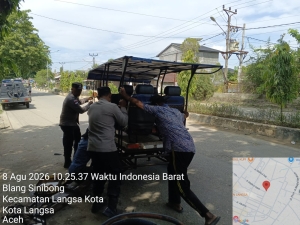 Polsek Langsa Perkuat Patroli Antisipasi Premanisme dan Gangguan Kamtibmas
