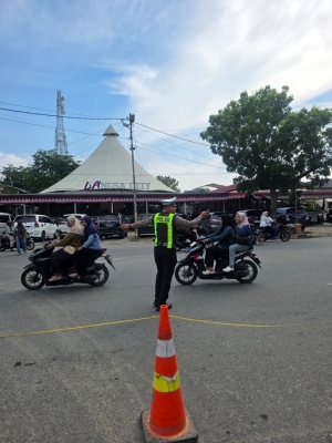 Polantas Langsa Amankan Car Free Day, Arus Lalu Lintas Tetap Lancar