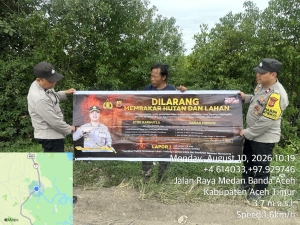 Patroli Karhutla Polsek Rantau Selamat Perkuat Pencegahan Kebakaran Lahan