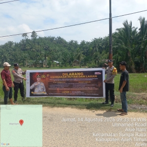 Polsek Sungai Raya Perkuat Patroli Karhutla Di Wilayah Rawan
