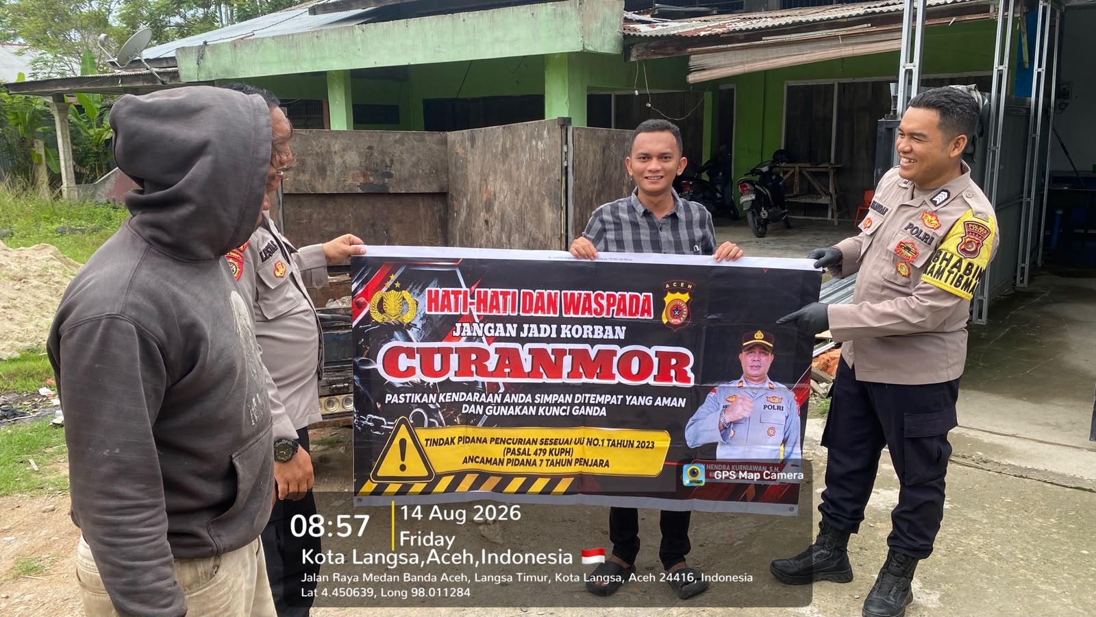 Polsek Langsa Timur Gencarkan Sosialisasi Antisipasi Curanmor