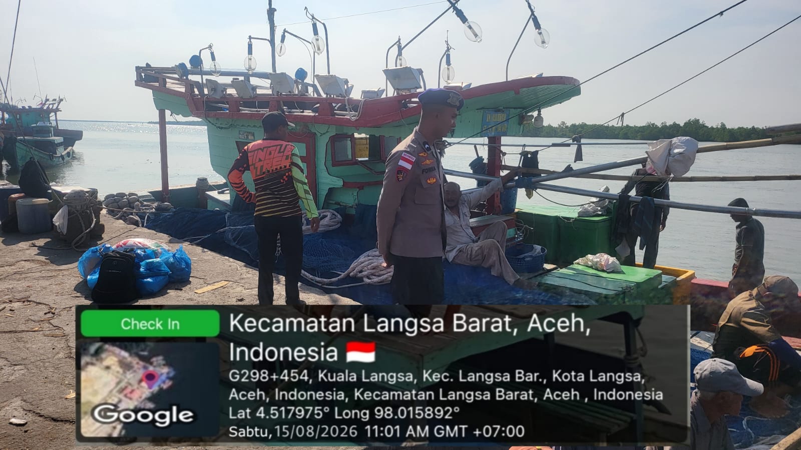 Sat Polairud Polres Langsa Perkuat Pengawasan Keselamatan Aktivitas Pesisir