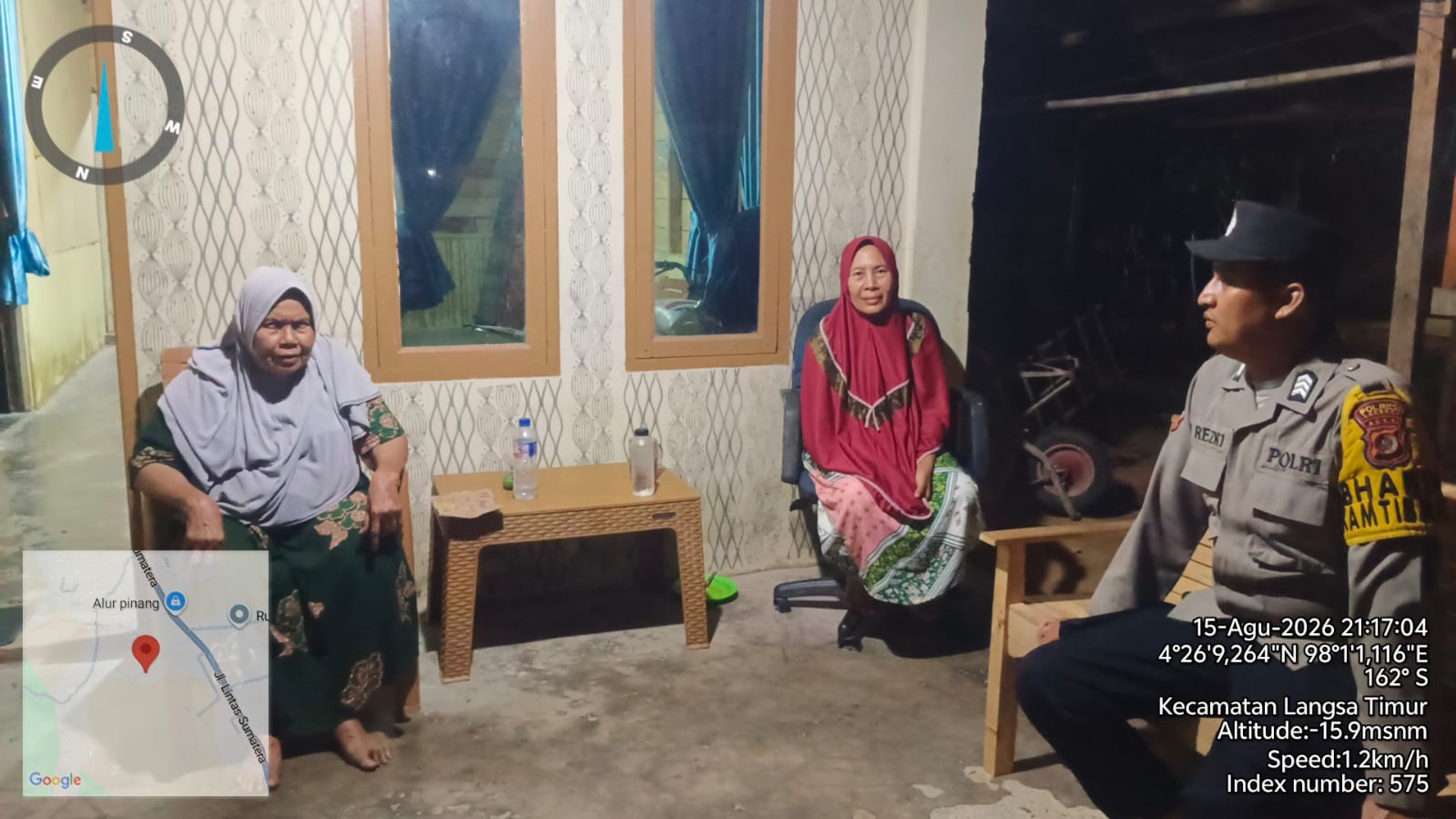 Polsek Langsa Timur Tingkatkan Patroli Dialogis Cegah Gangguan Kamtibmas