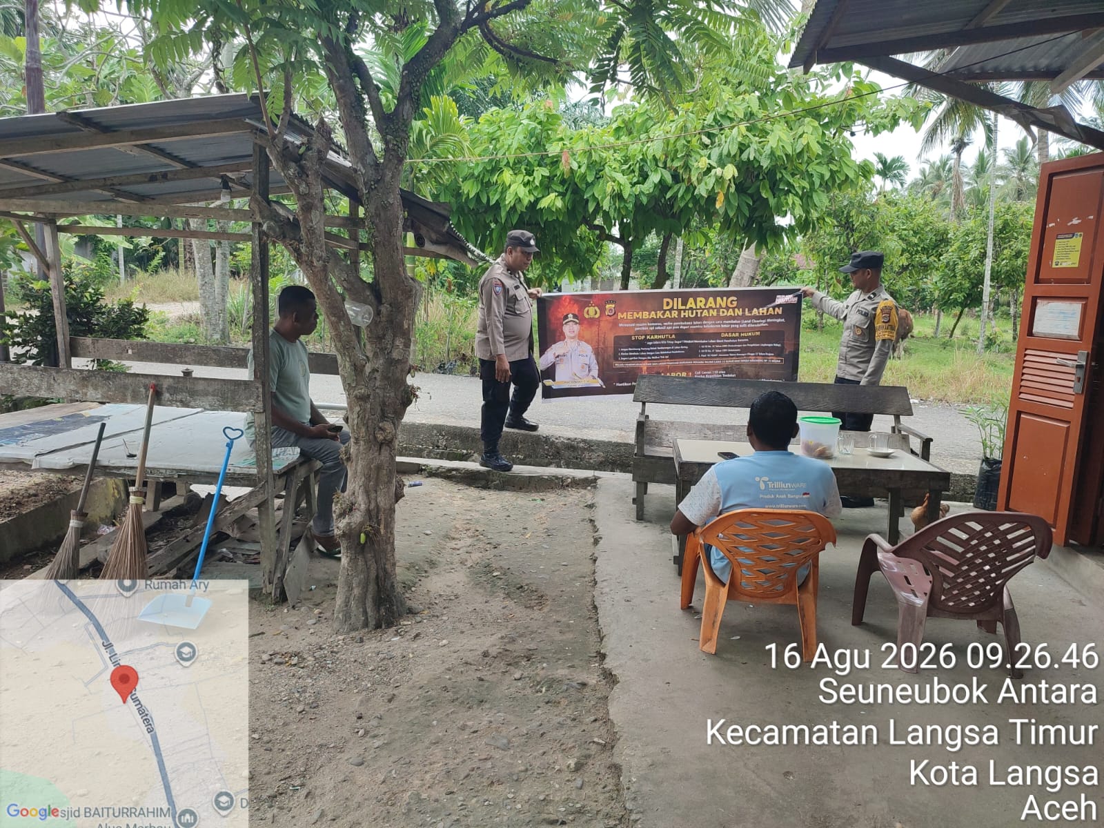 Polsek Langsa Timur Tingkatkan Patroli Karhutla Cegah Kebakaran Hutan Dan Lahan