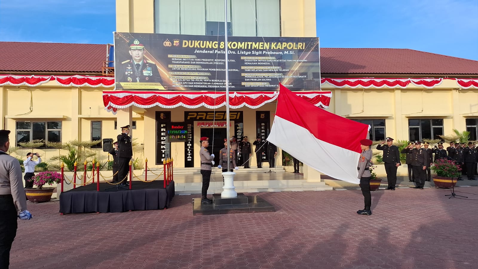 Polres Langsa Gelar Upacara HUT Ke-81 Kemerdekaan Republik Indonesia