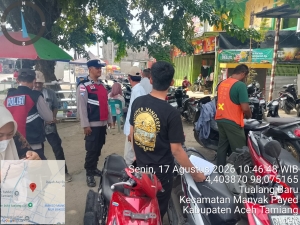 Polsek Manyak Payed Pantau Aktivitas Masyarakat Melalui Patroli Harkamtibmas