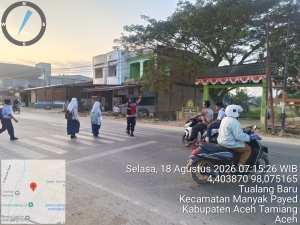 Polsek Manyak Payed Hadirkan Pelayanan Kepolisian Melalui Gatur Lalin Di Lingkungan Sekolah