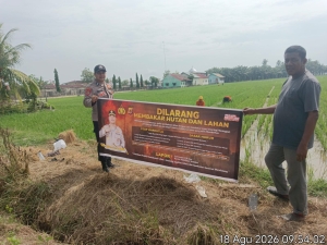 Polsek Langsa Timur Tingkatkan Patroli Karhutla Di Kawasan Rawan Kebakaran