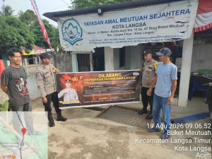Polsek Langsa Timur Perkuat Patroli Karhutla Di Kawasan Rawan Kebakara